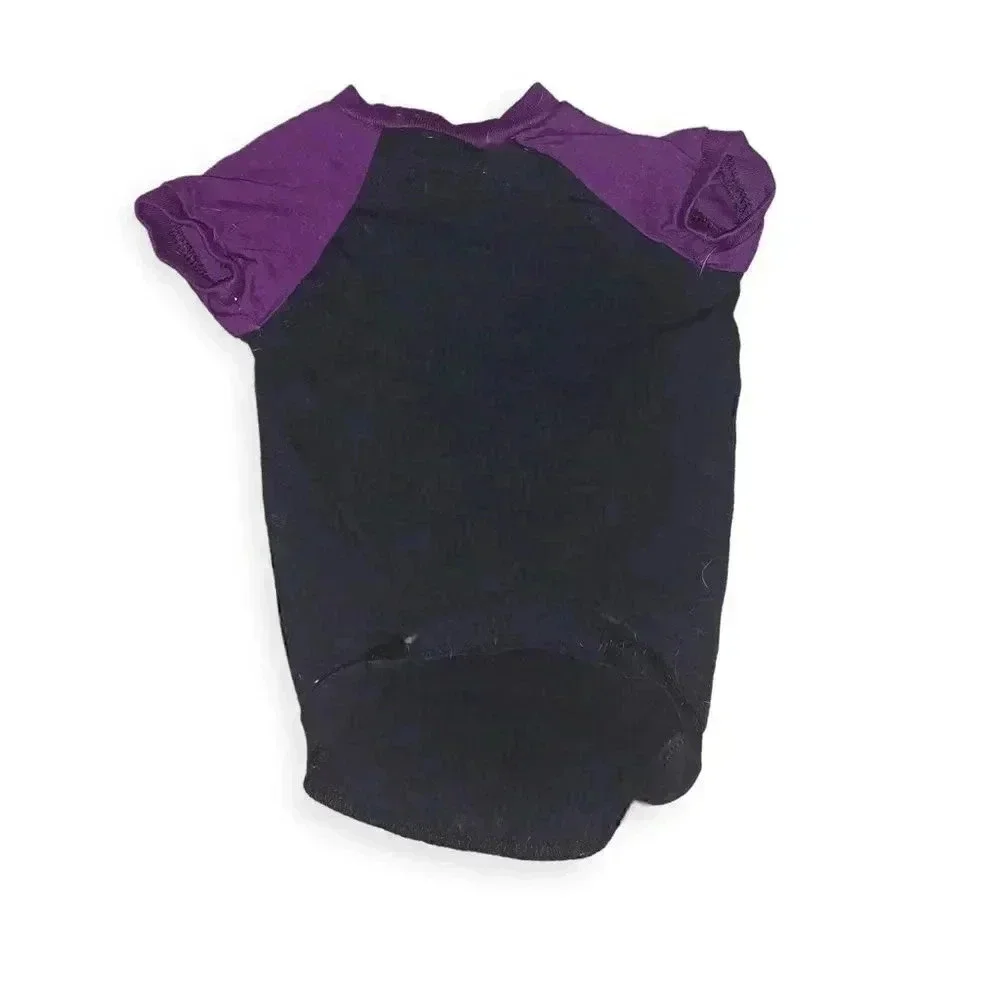 Blank Panther Dog T-Shirt Retro Wakanda - Black & Purple Marvel